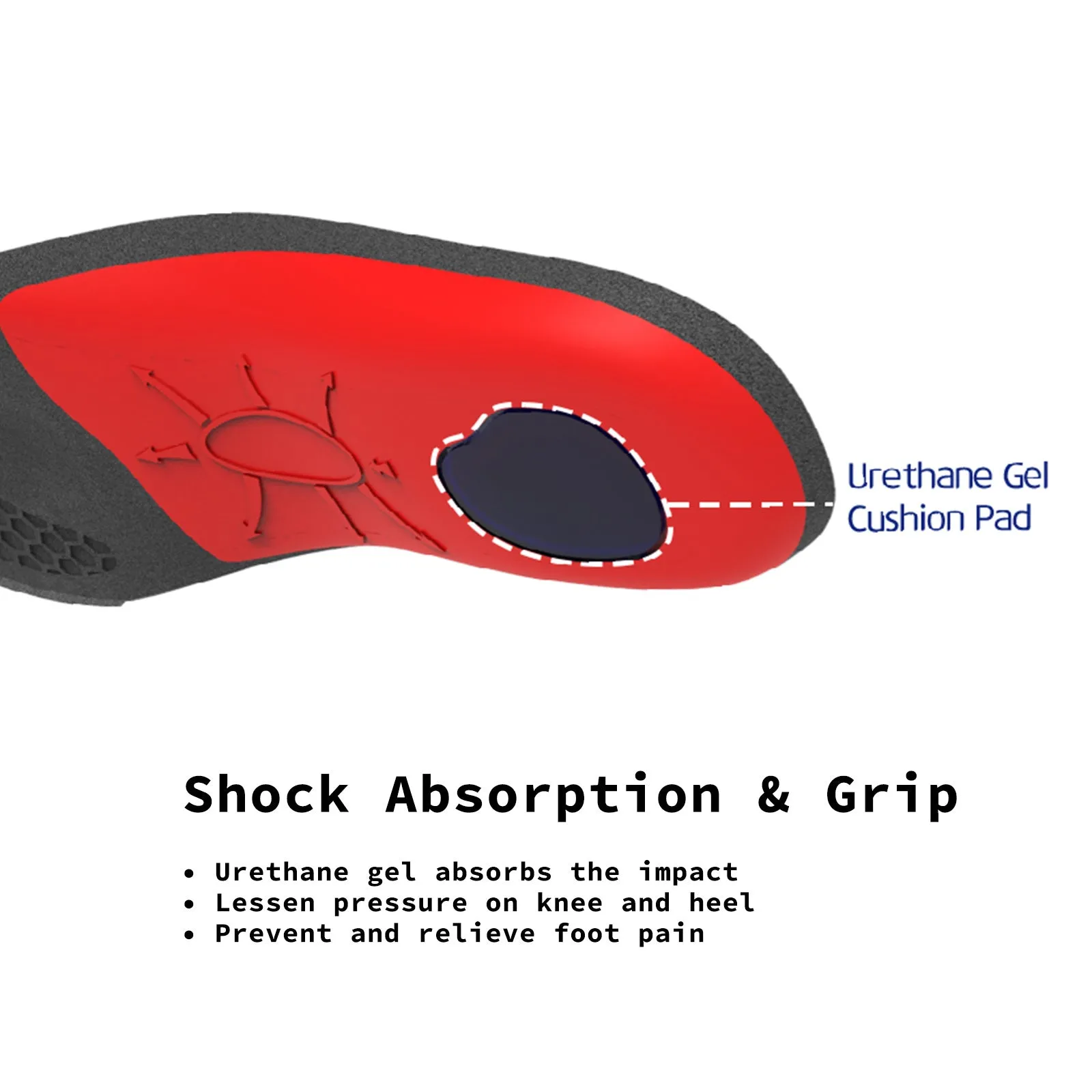 4X Pair Arch Support Insoles for All-Day Use - Bibal