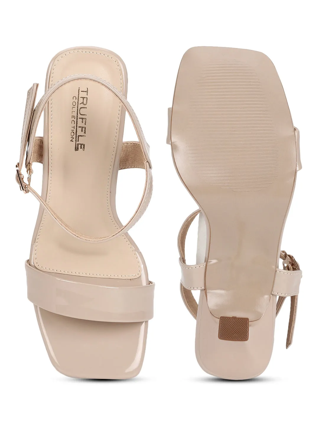 Beige Patent Strappy Stiletto Sandals (TC-MSI-1901-BEIG)