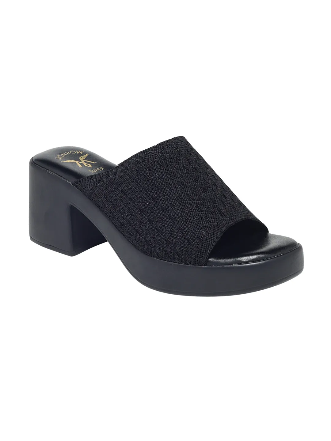 Belliza Black Platform Heels