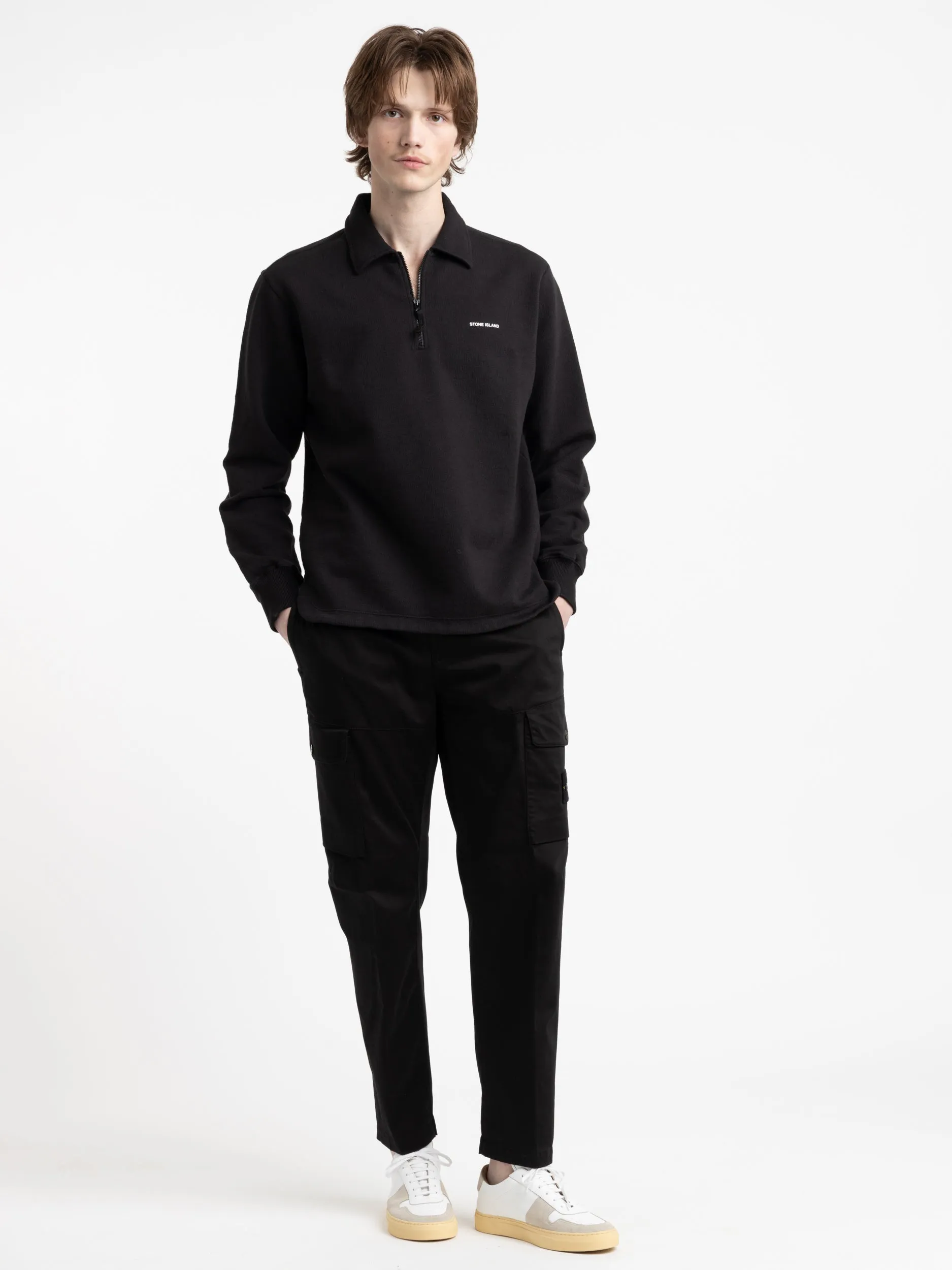 Black Half-Zip Sweatshirt