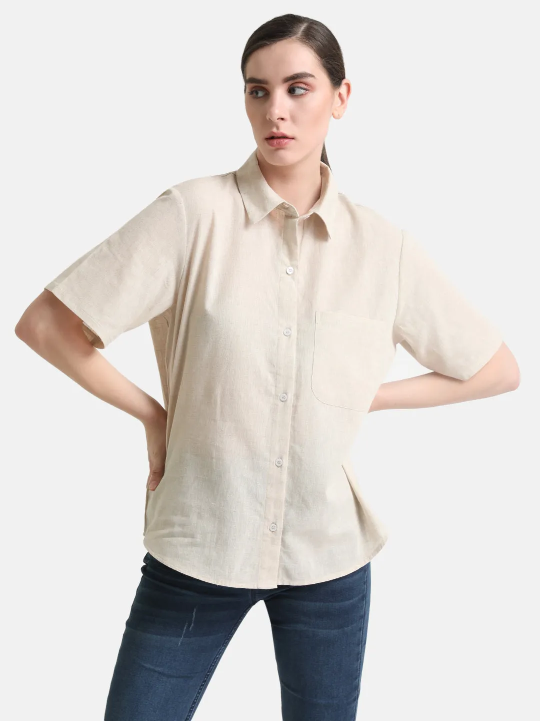 Boxy Fit Short Sleeves Shirt