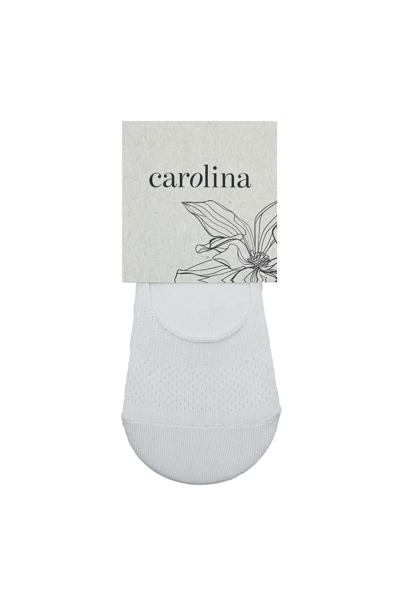 Carolina No Show Socks Set of 3 White