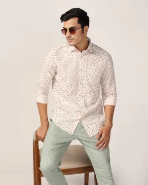 Casual Beige Printed Shirt - Ziff