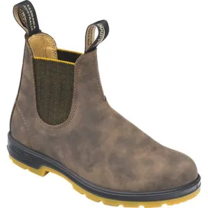 Chelsea Classic 550 Women's Blundstone Boots, #1944 - Rustic Brown/Mustard