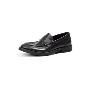 CrocLuxe Genuine Leather Crocodile Pattern Slip-On Loafers