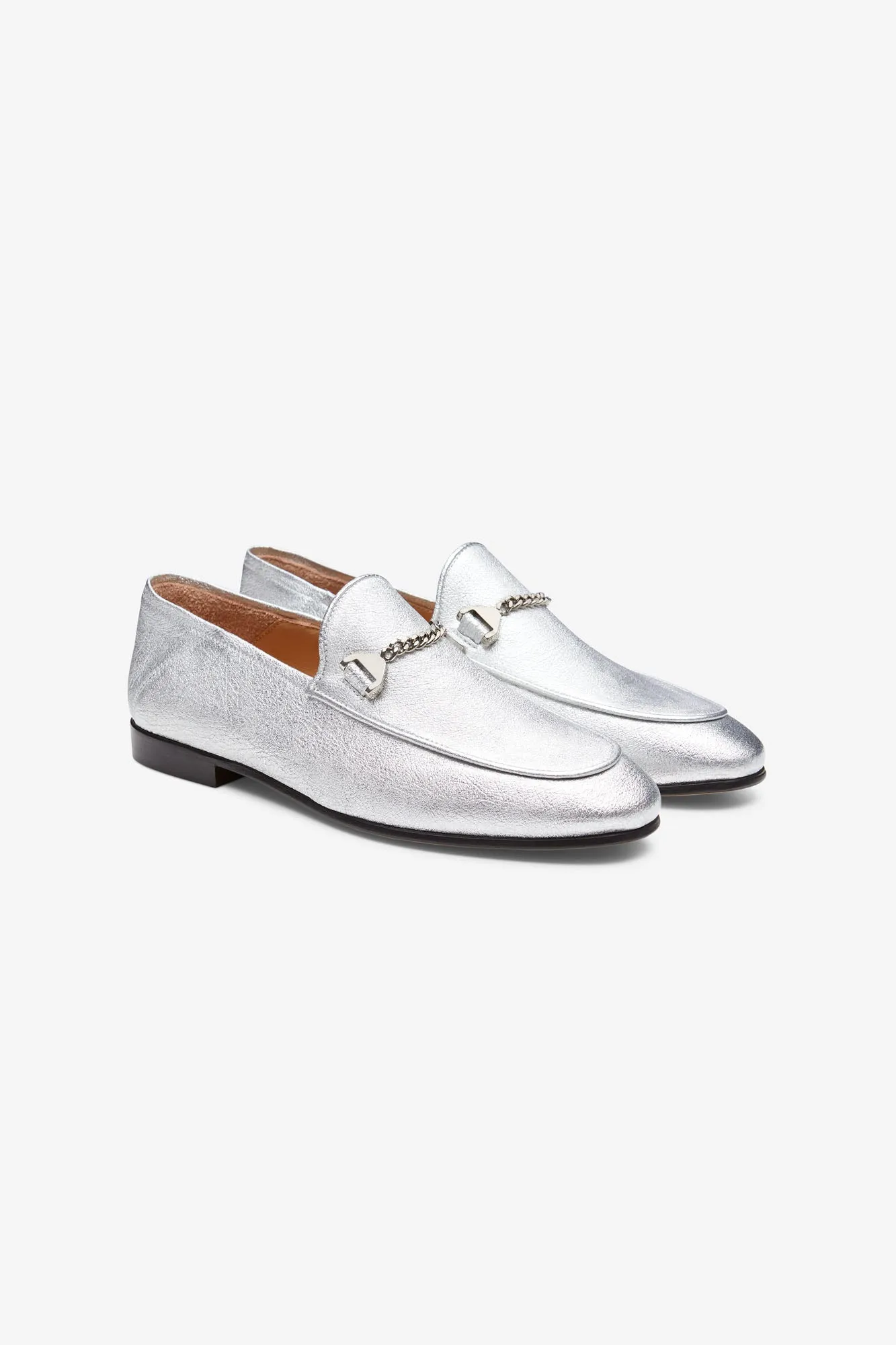 Debbie Loafer Silver Lamè [Woman]