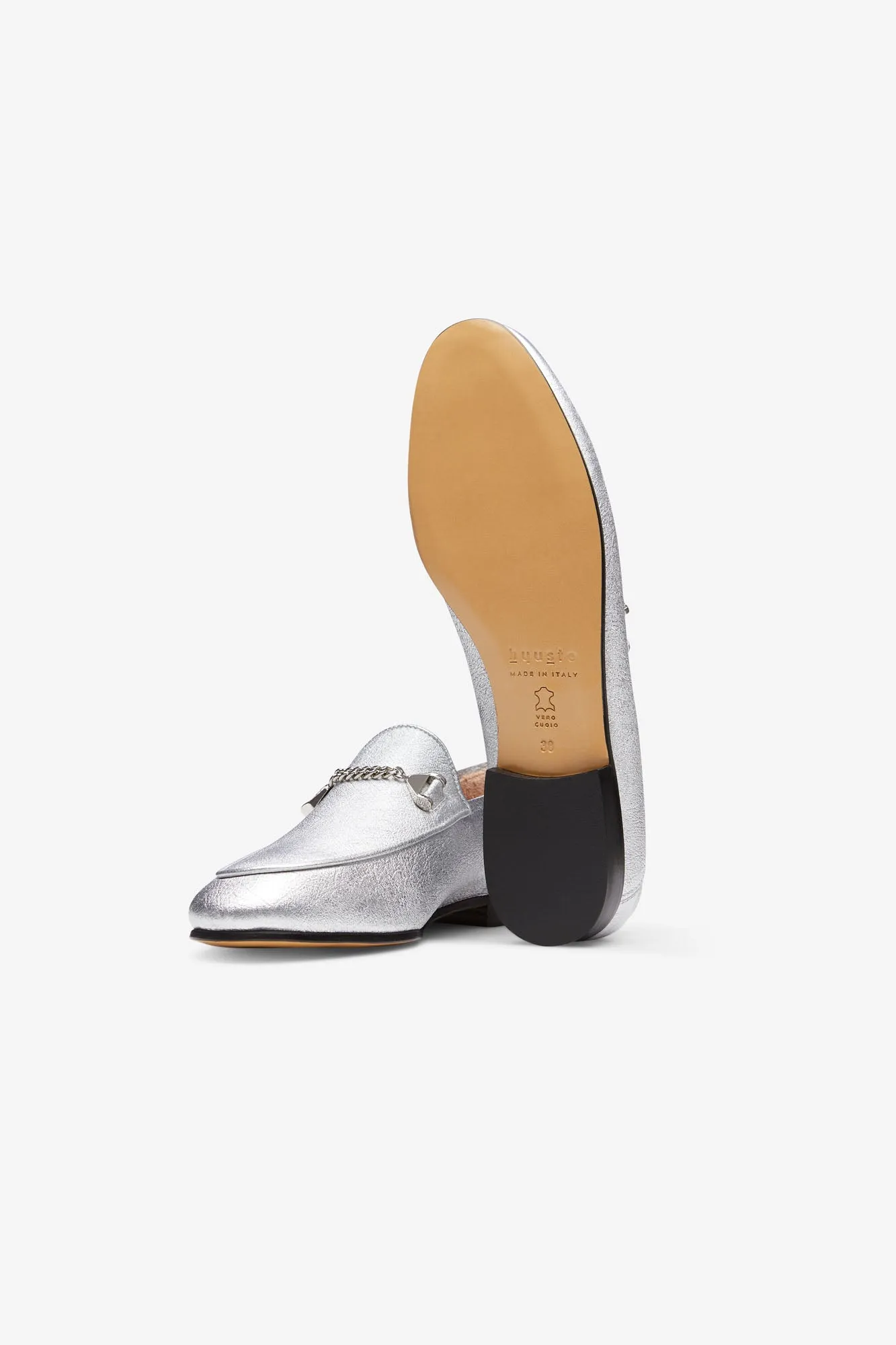 Debbie Loafer Silver Lamè [Woman]