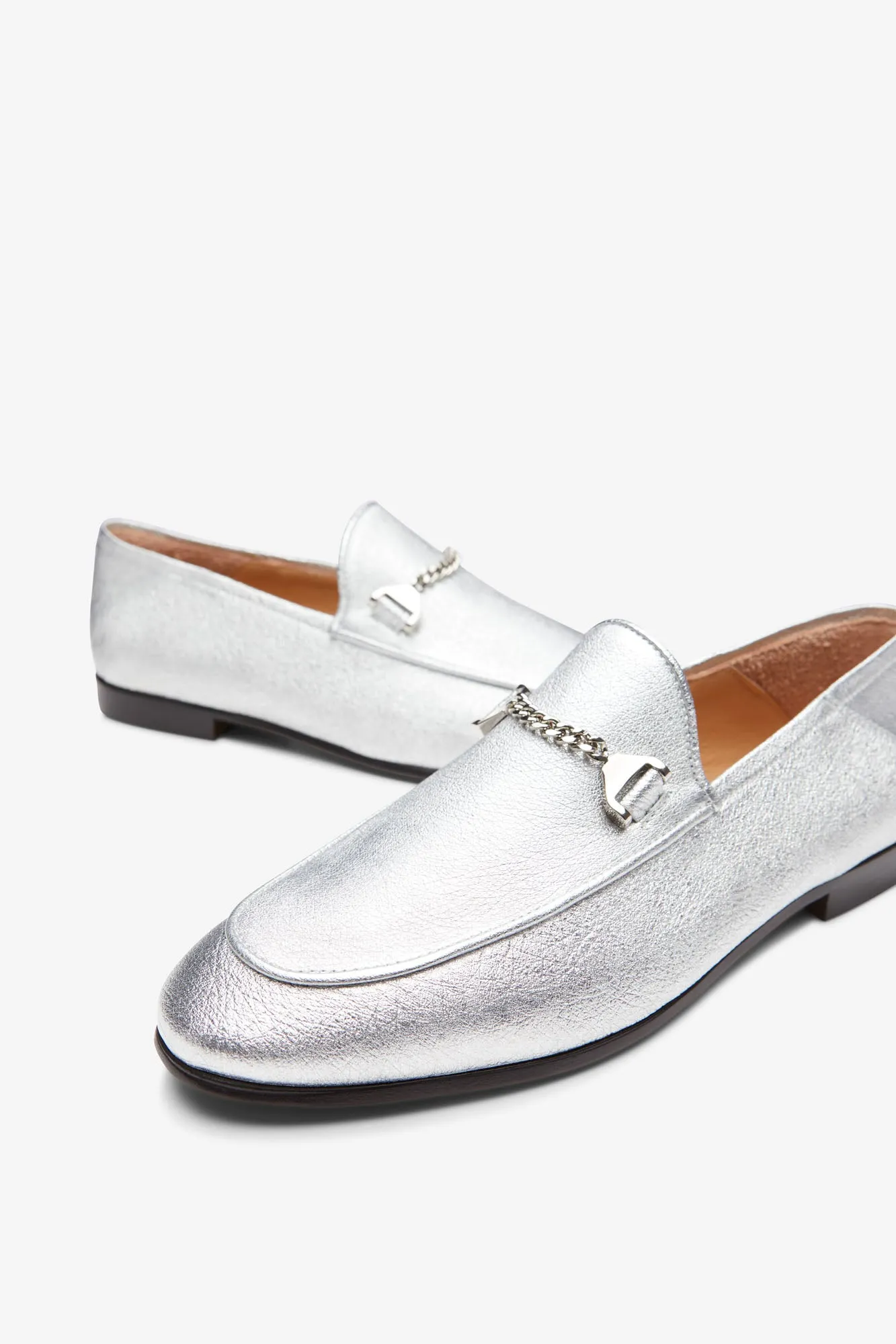 Debbie Loafer Silver Lamè [Woman]