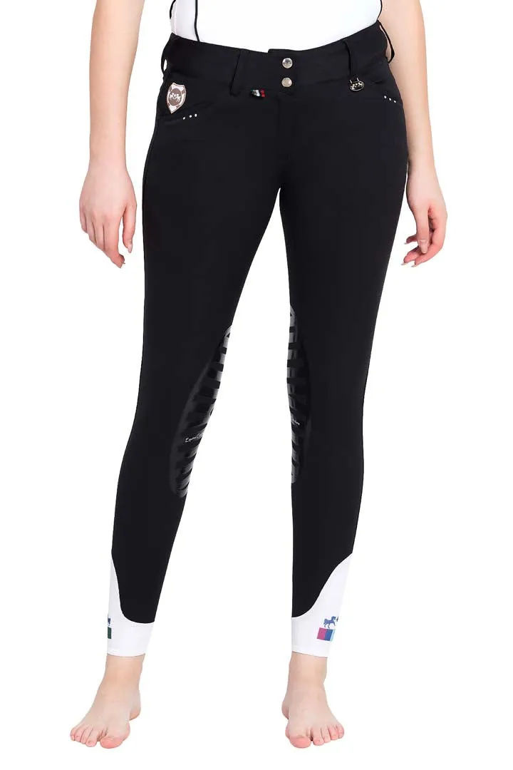 Equine Couture Ladies Fiona Silicone Knee Patch Breeches