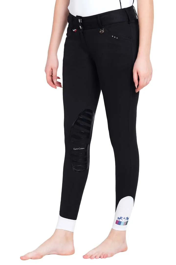 Equine Couture Ladies Fiona Silicone Knee Patch Breeches