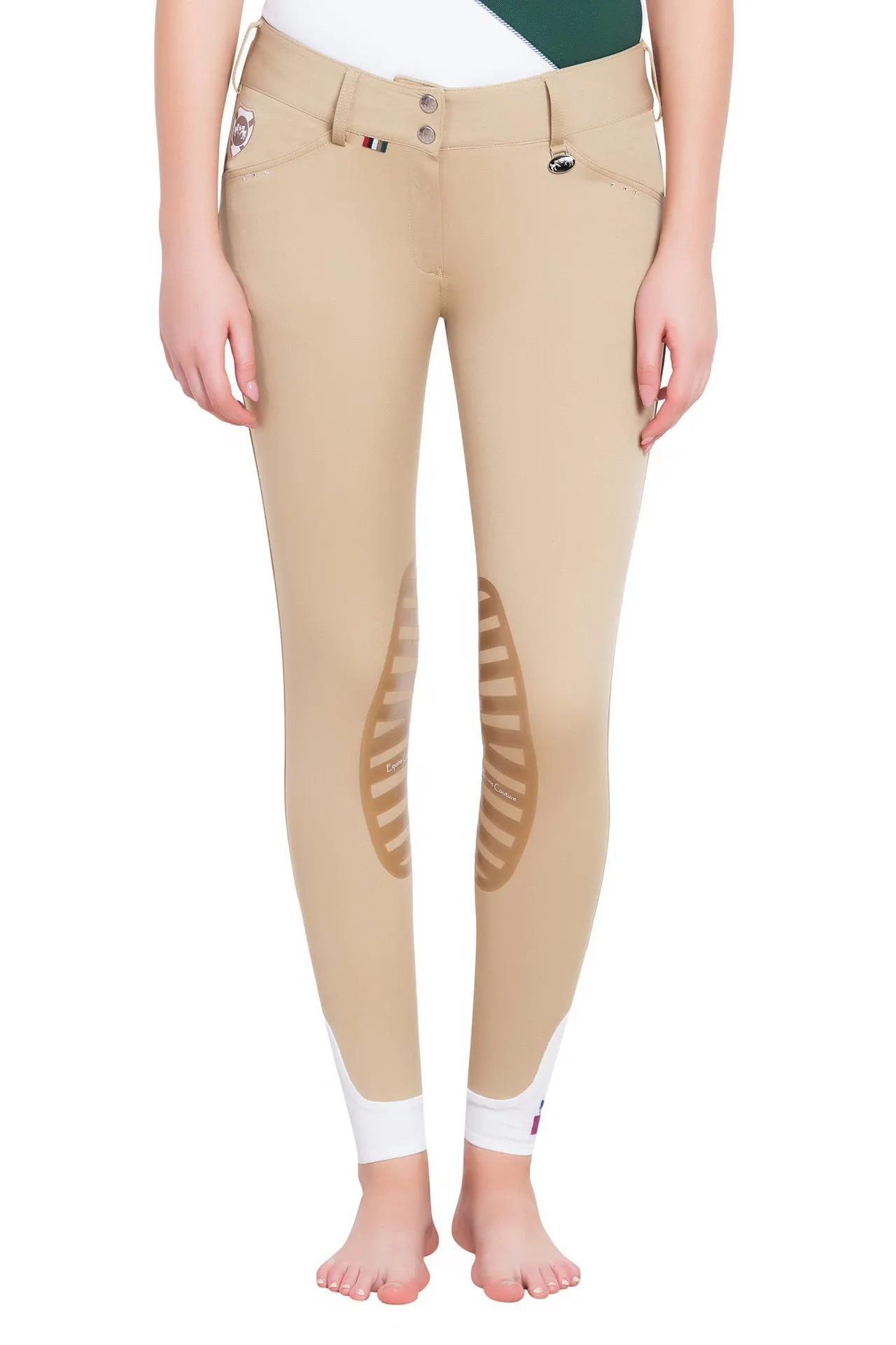 Equine Couture Ladies Fiona Silicone Knee Patch Breeches