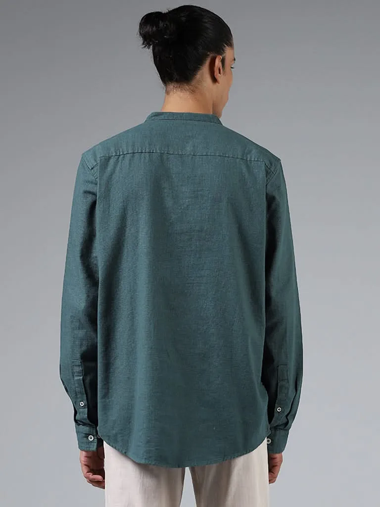 ETA Solid Green Resort-Fit Shirt