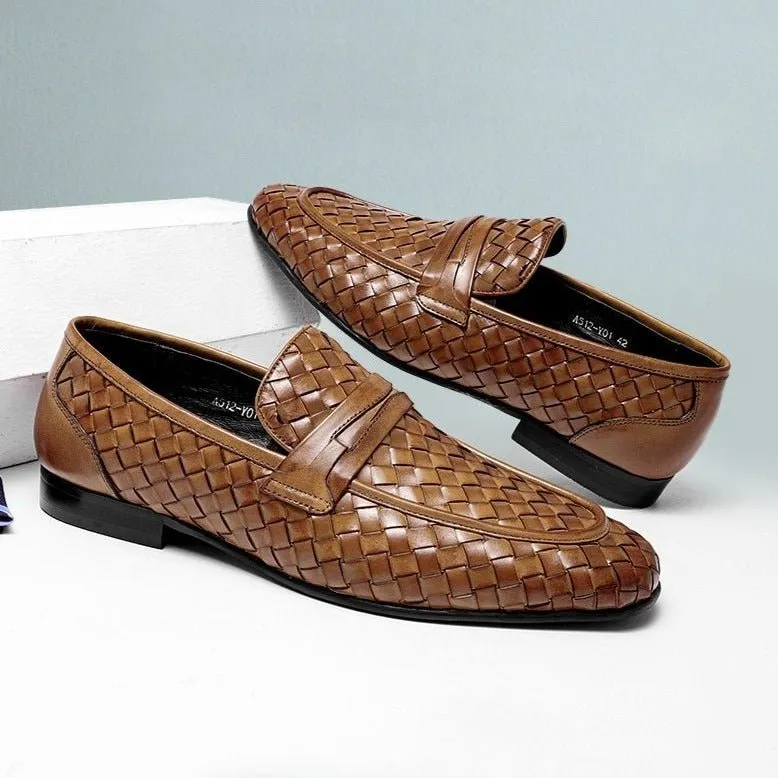 ExoticLux Comfortable Slip-On Leather Loafers