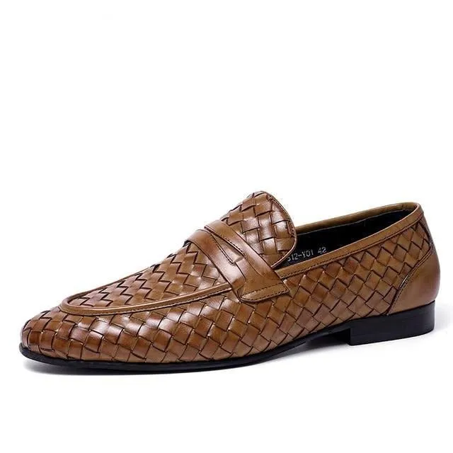 ExoticLux Comfortable Slip-On Leather Loafers