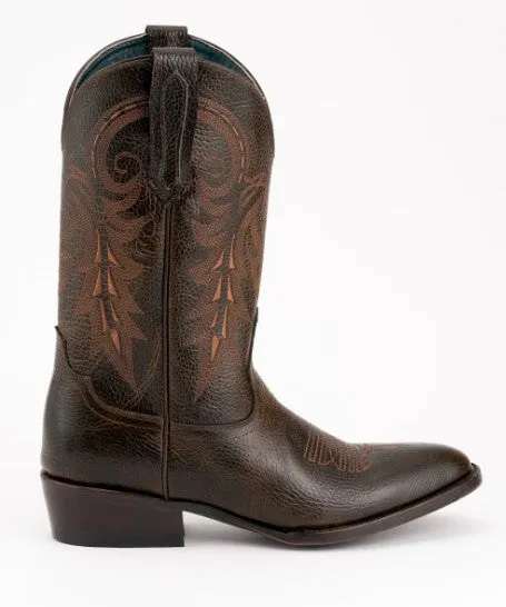 Ferrini Mens Remington Handcrafted Brown Cowboy Boots