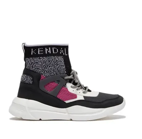 Kendall   Kylie North High Top Sneakers in Fuchsia