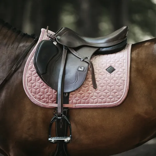 Kentucky Horsewear Velvet Saddle Pad - Jumping