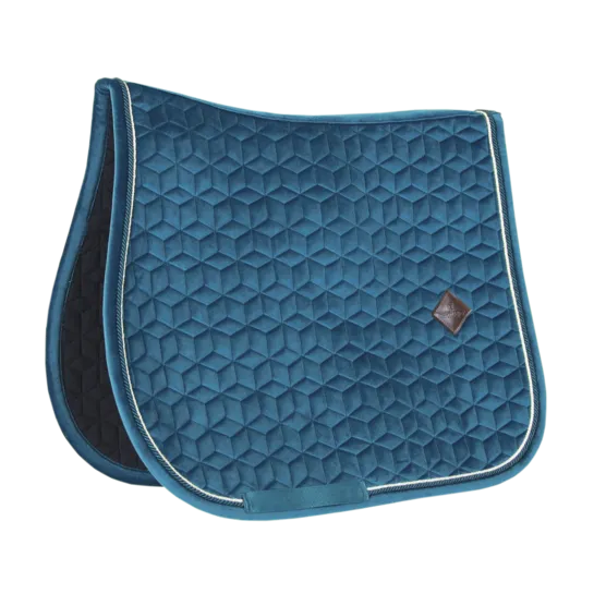 Kentucky Horsewear Velvet Saddle Pad - Jumping