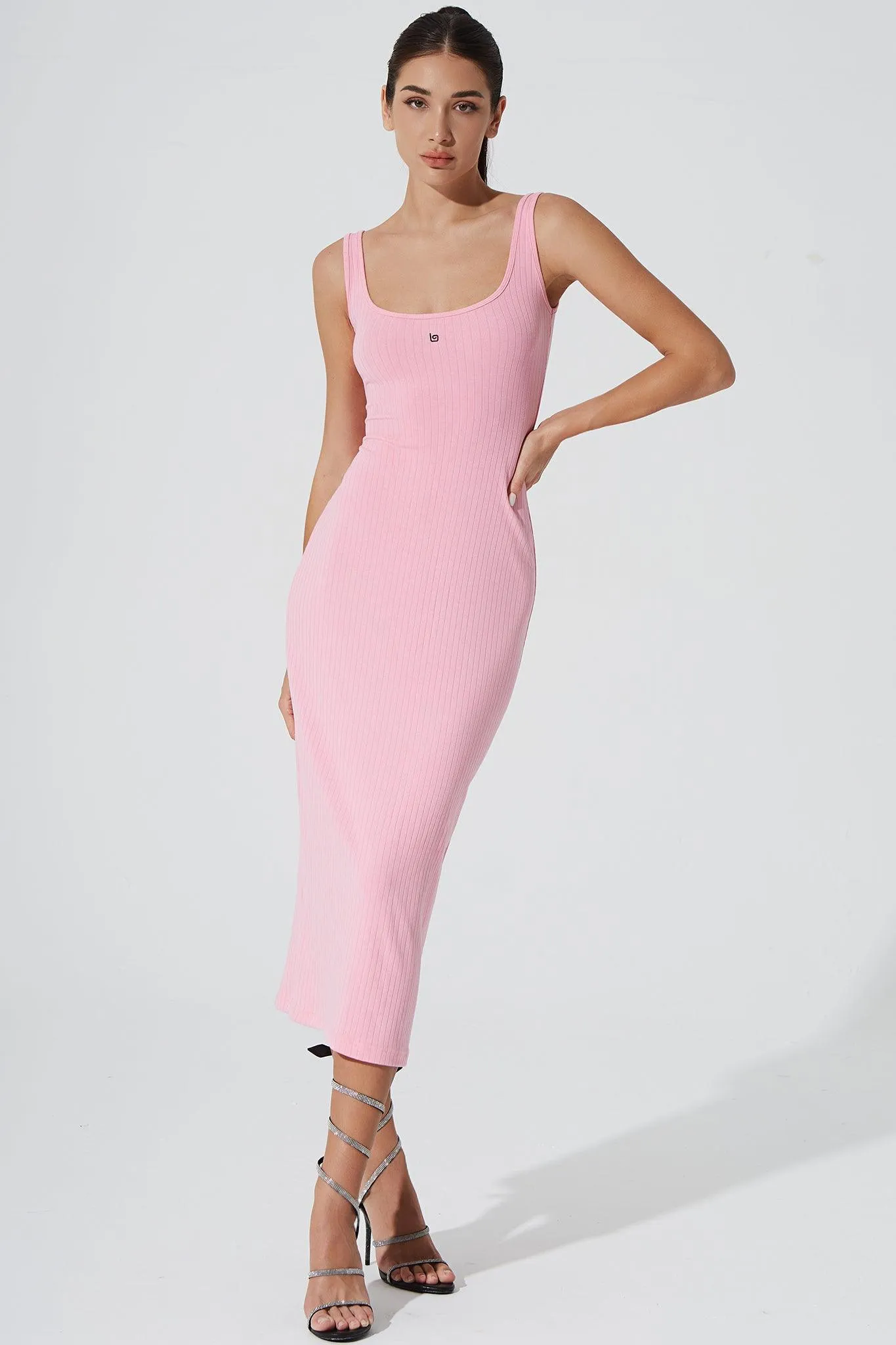 Kyan Midi Dress - Baby Pink