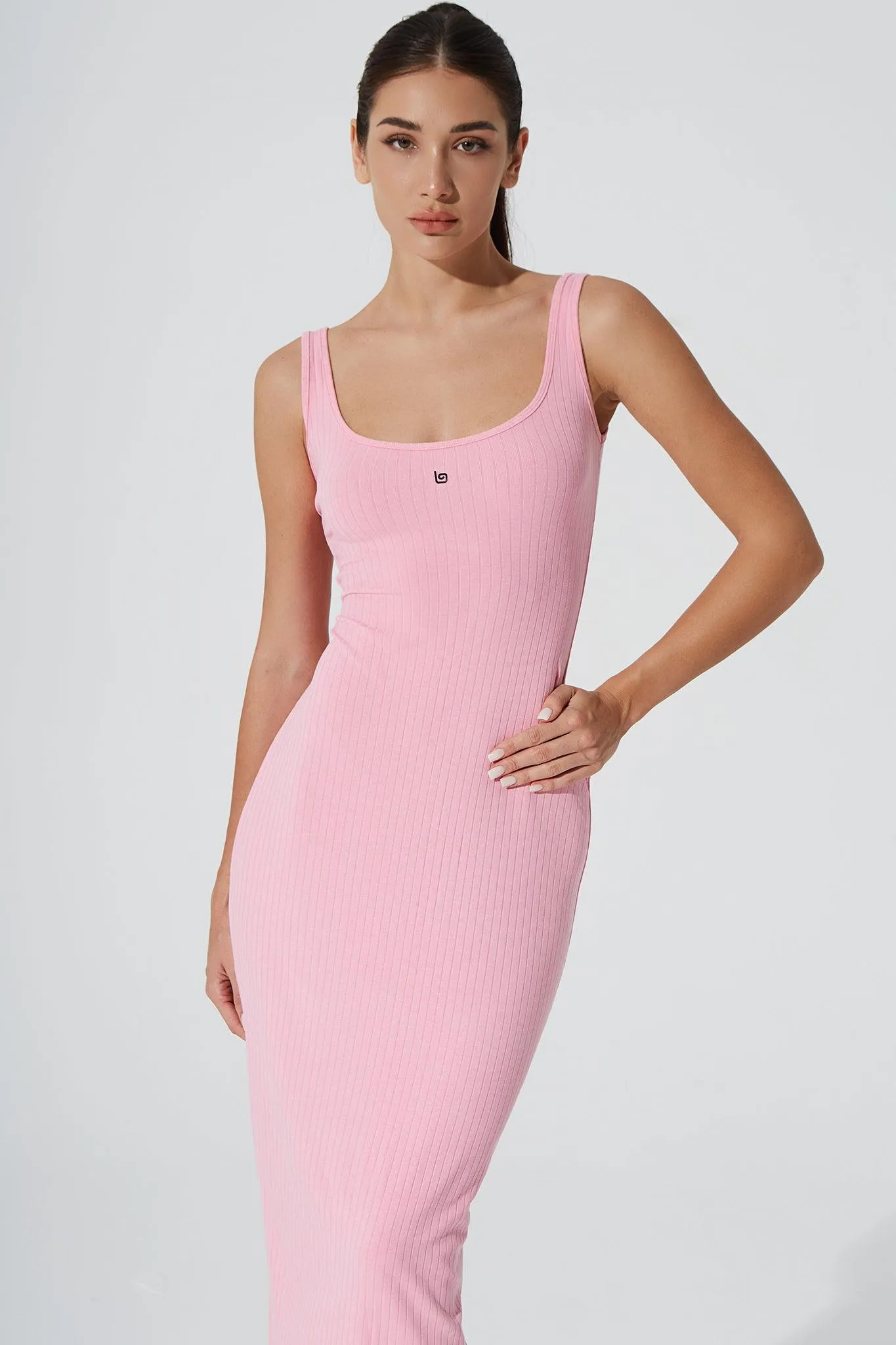 Kyan Midi Dress - Baby Pink