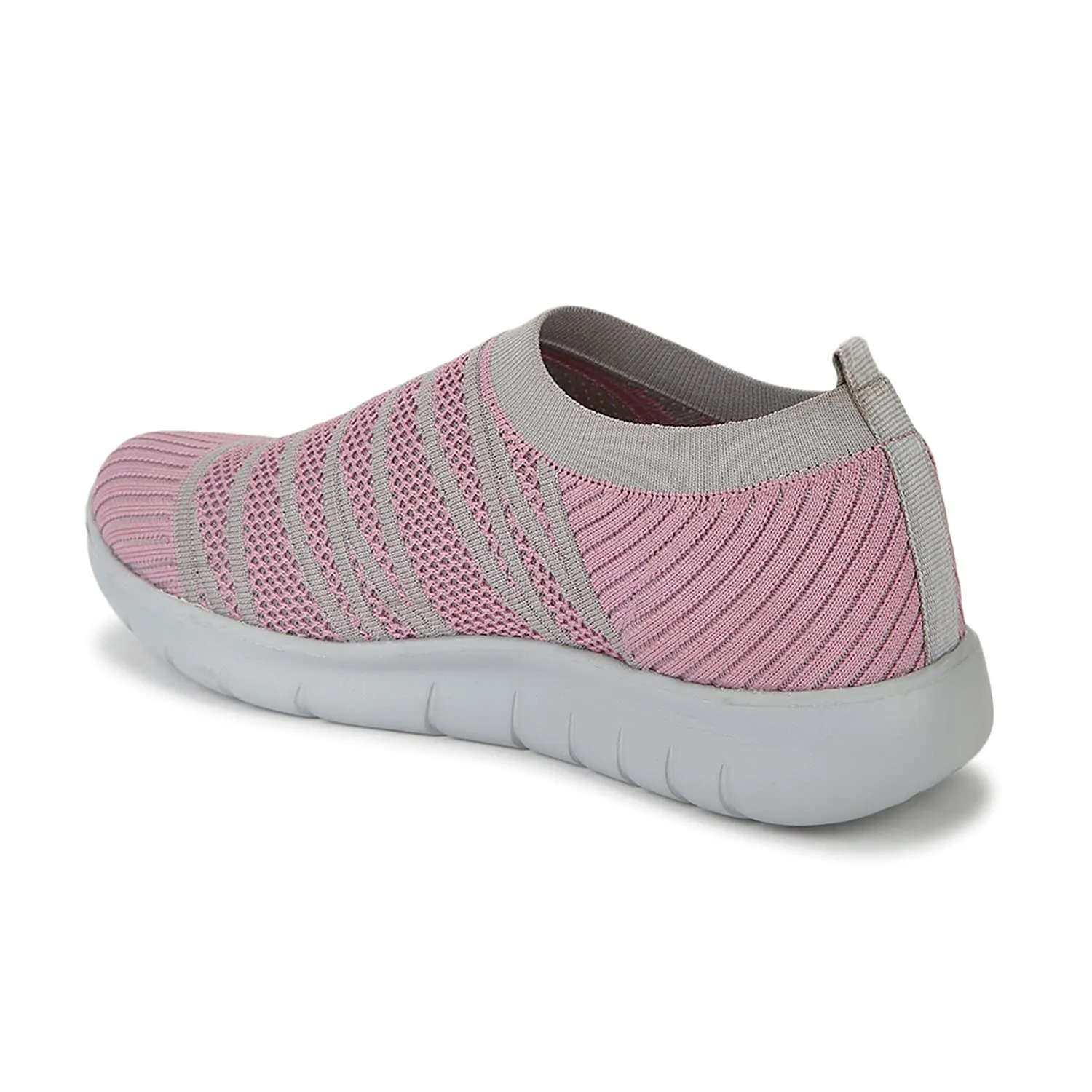 Marc Loire Slip-On Sneakers for Women, Lightweight & Comfortable Walking Sports Shoes Without Laces Pink