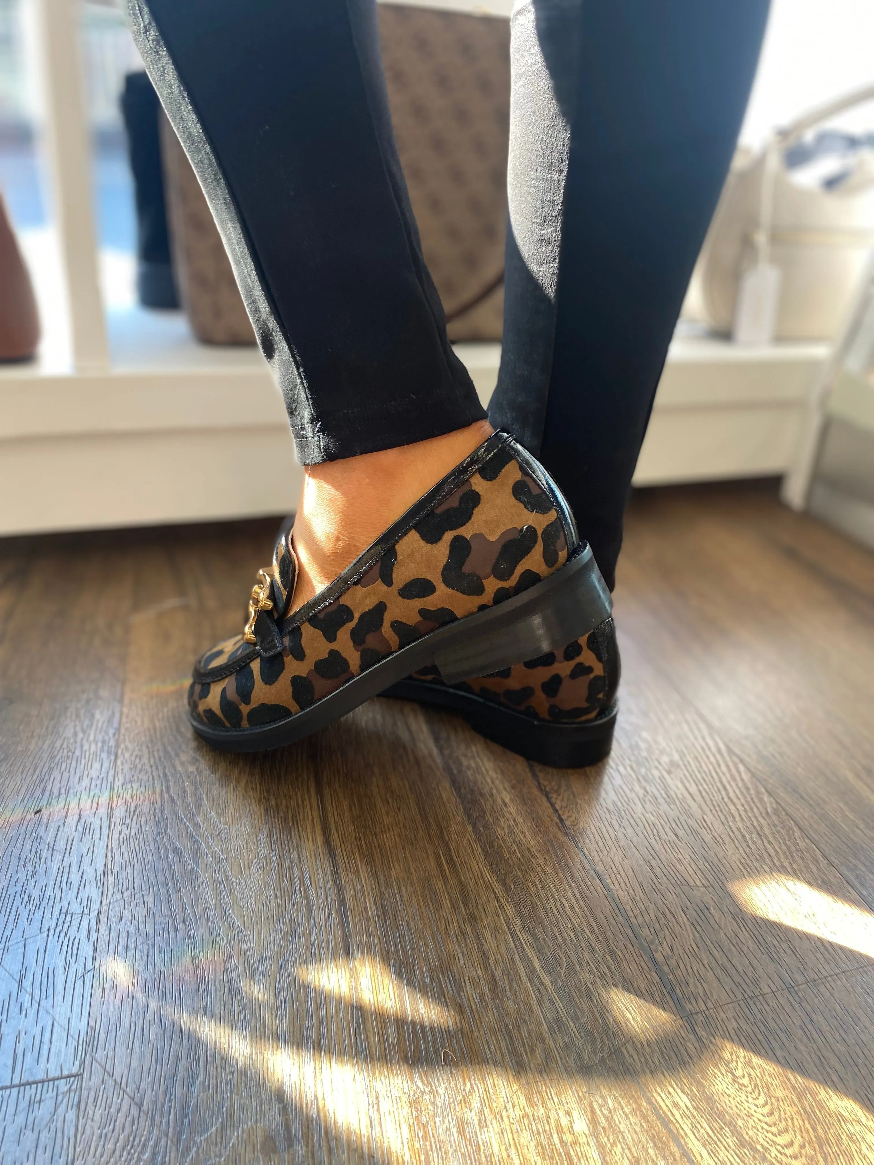 Marian Savana Leopard Print Loafer