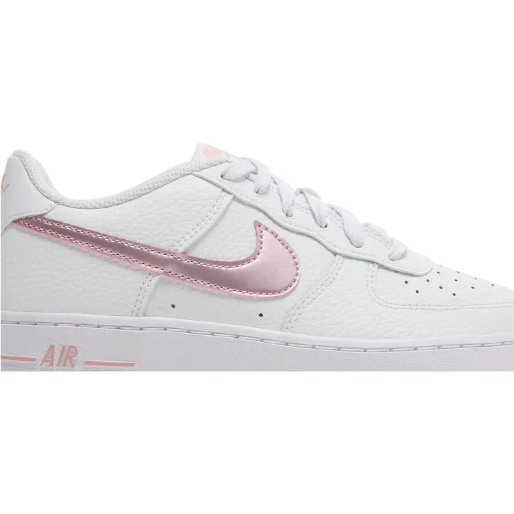 Nike Air Force 1 GS 'White Pink Glaze' sneakers, white