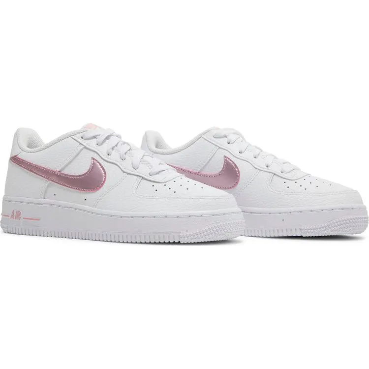 Nike Air Force 1 GS 'White Pink Glaze' sneakers, white