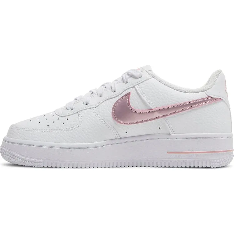 Nike Air Force 1 GS 'White Pink Glaze' sneakers, white