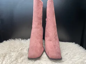 Pink Boots Mid-calf Heels Clothes Mentor, Size 8.5