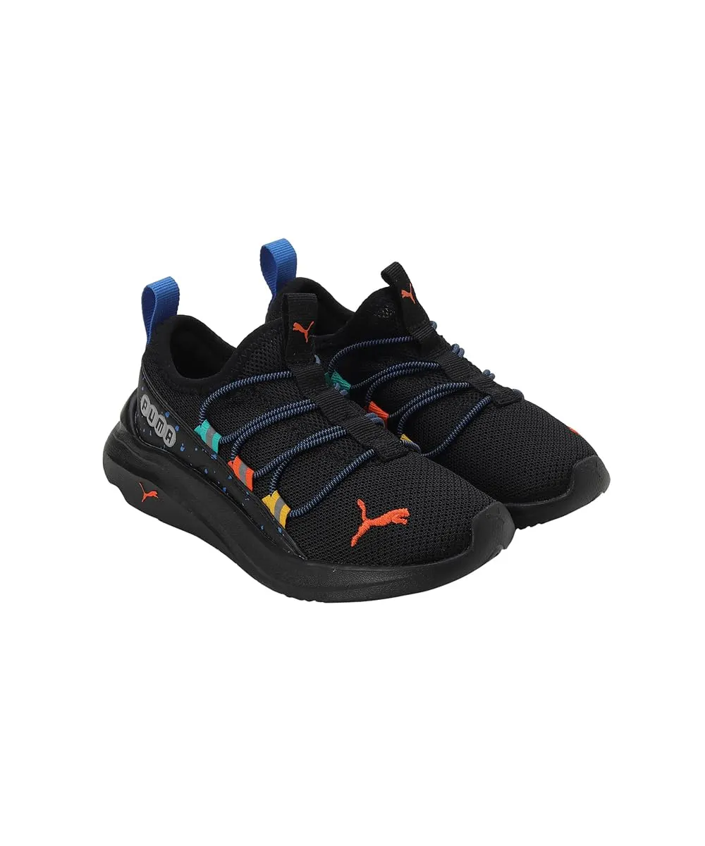 Puma Unisex-Kid One4All Pinball PS Black-Cayenne Pepper Sneaker - 2 UK (37987401)