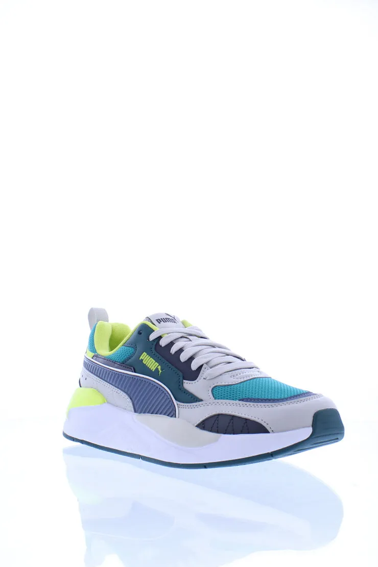 PUMA X-RAY 2 SQUARE MEN -GRAY- SKY -AQUA GREEN -LIME