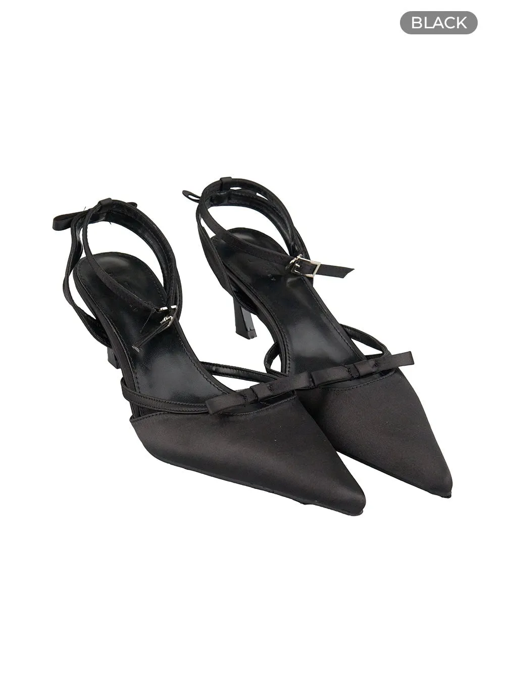 Ribbon Chic Velvet Heels IL409