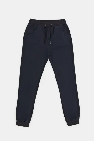 Senior Boys Navy Jogger Jeans