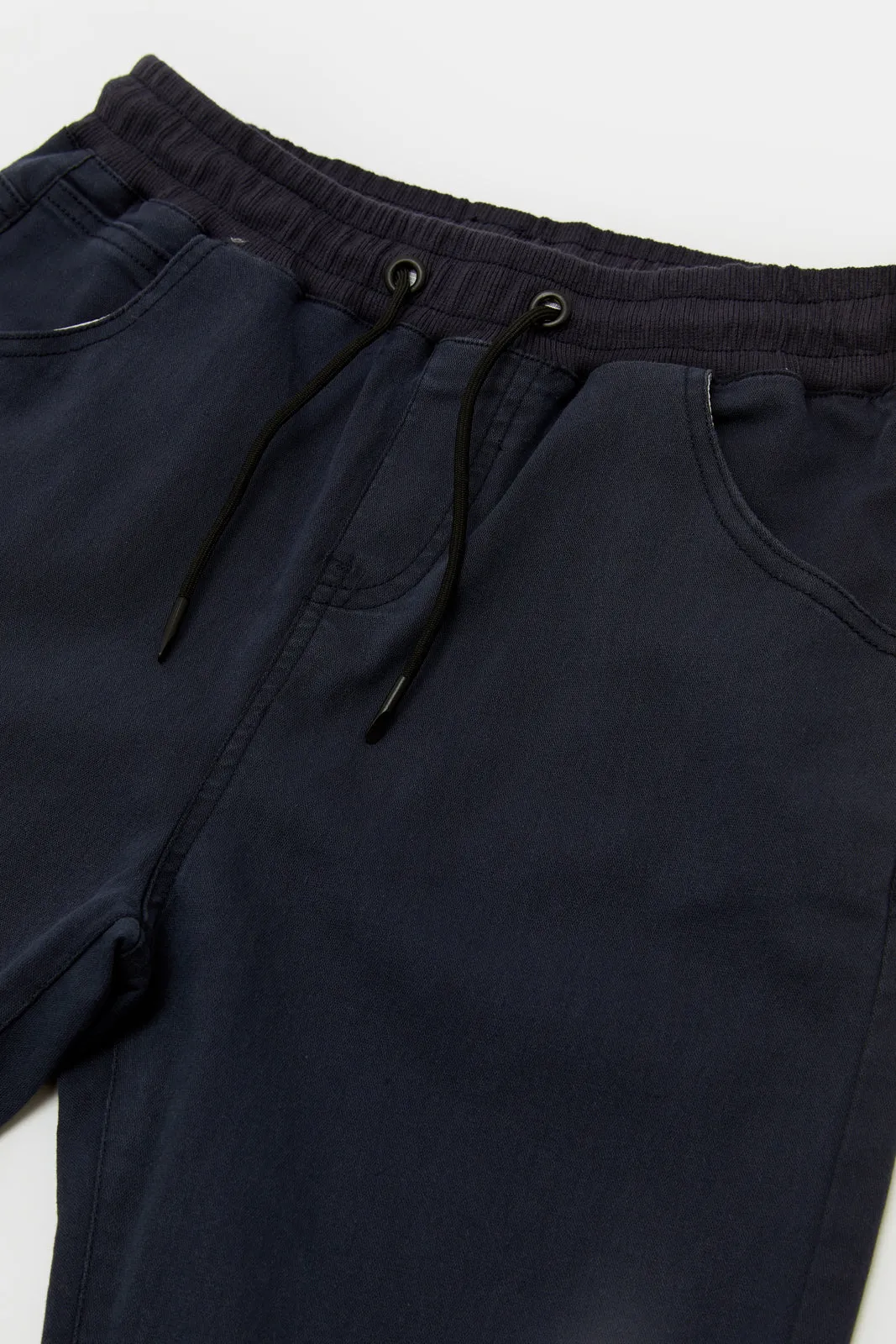 Senior Boys Navy Jogger Jeans