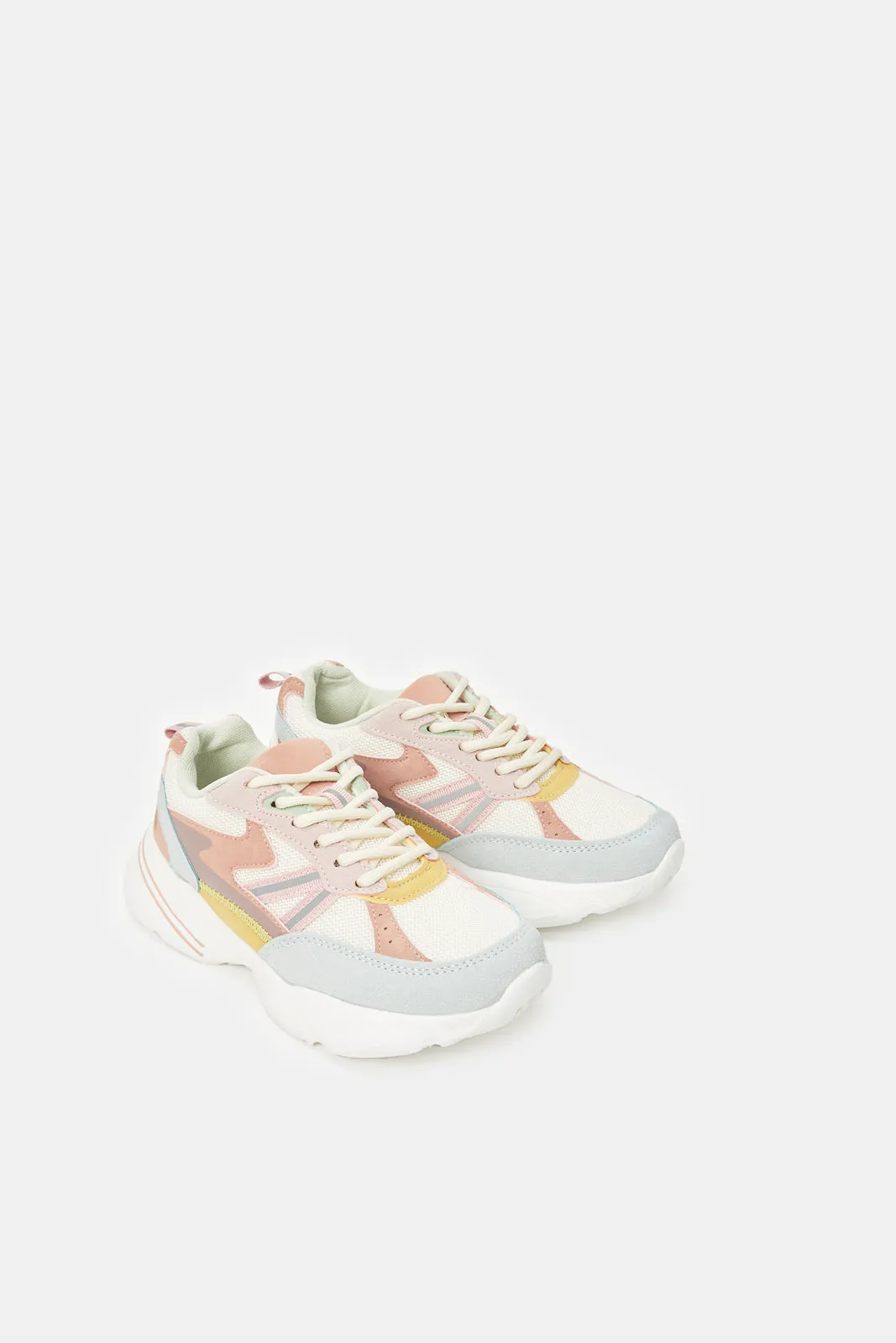 Senior Girls Multicolour Trainers