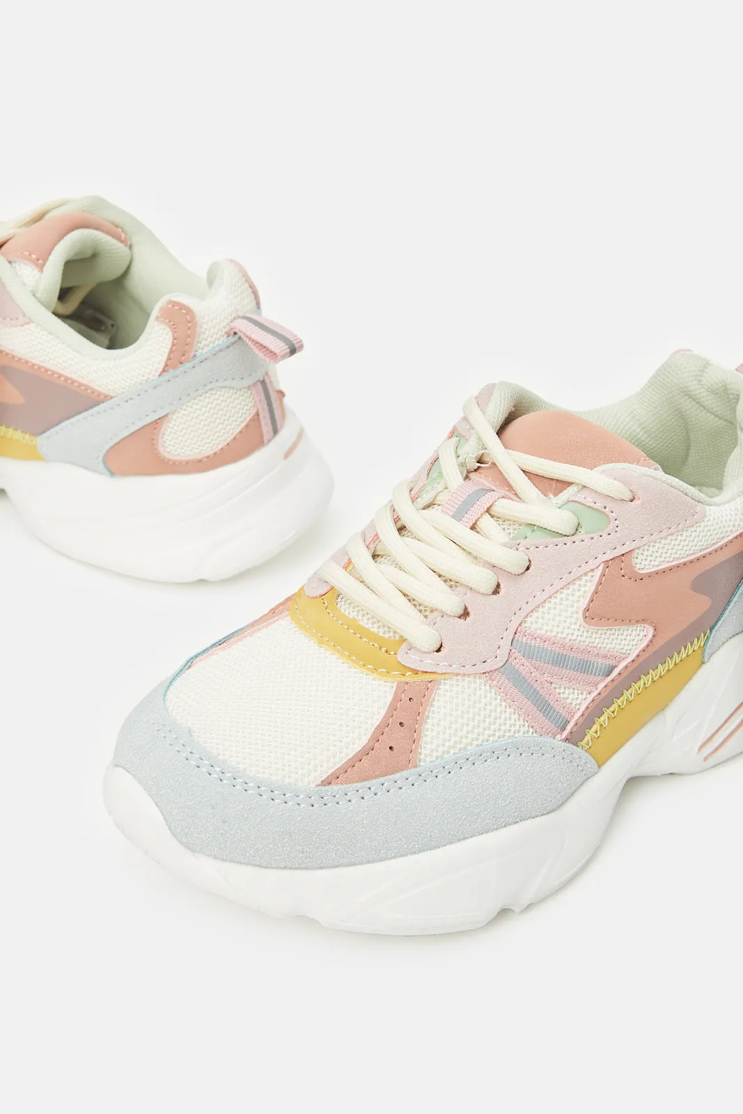 Senior Girls Multicolour Trainers