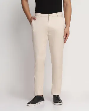 Temp Tech Slim Comfort Casual Beige Solid Khakis - Henry