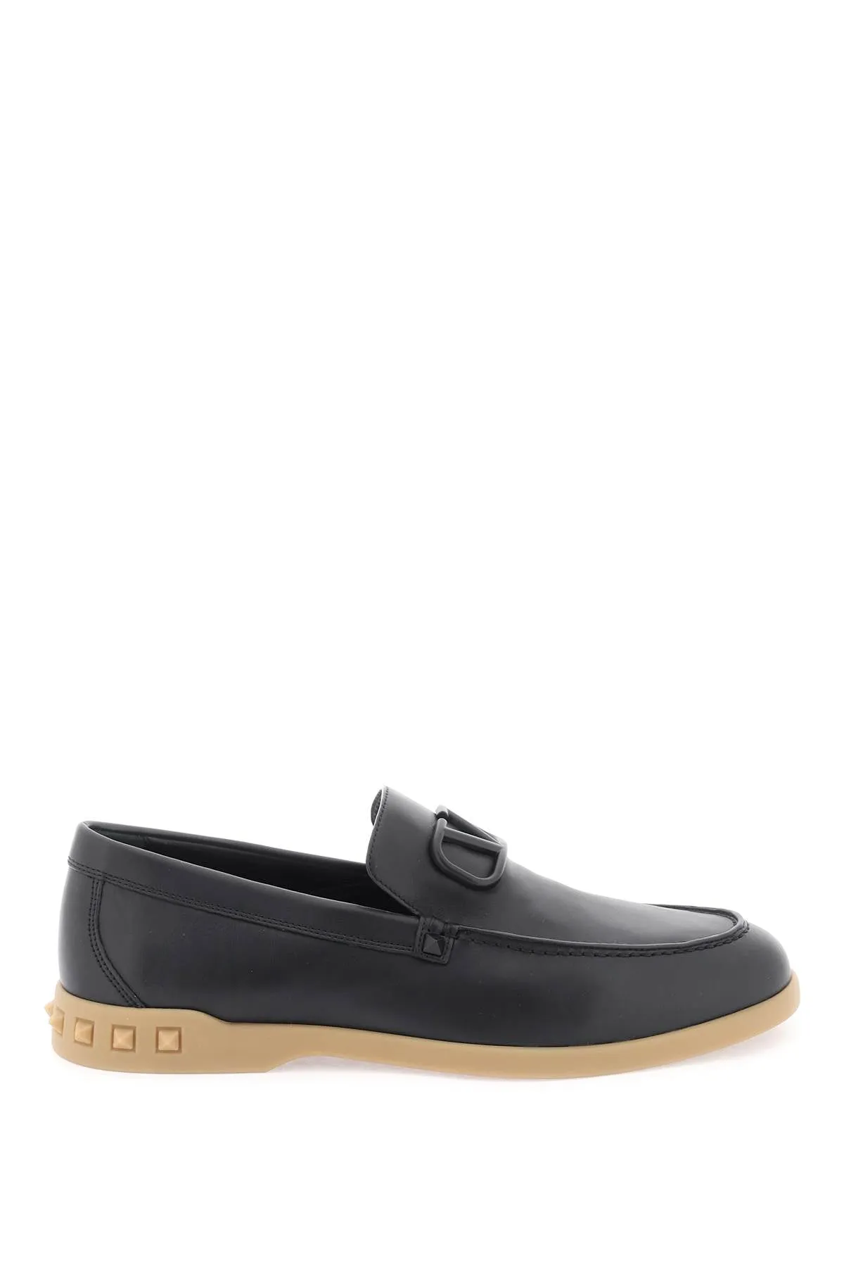 Valentino garavani leisure flows leather loafers