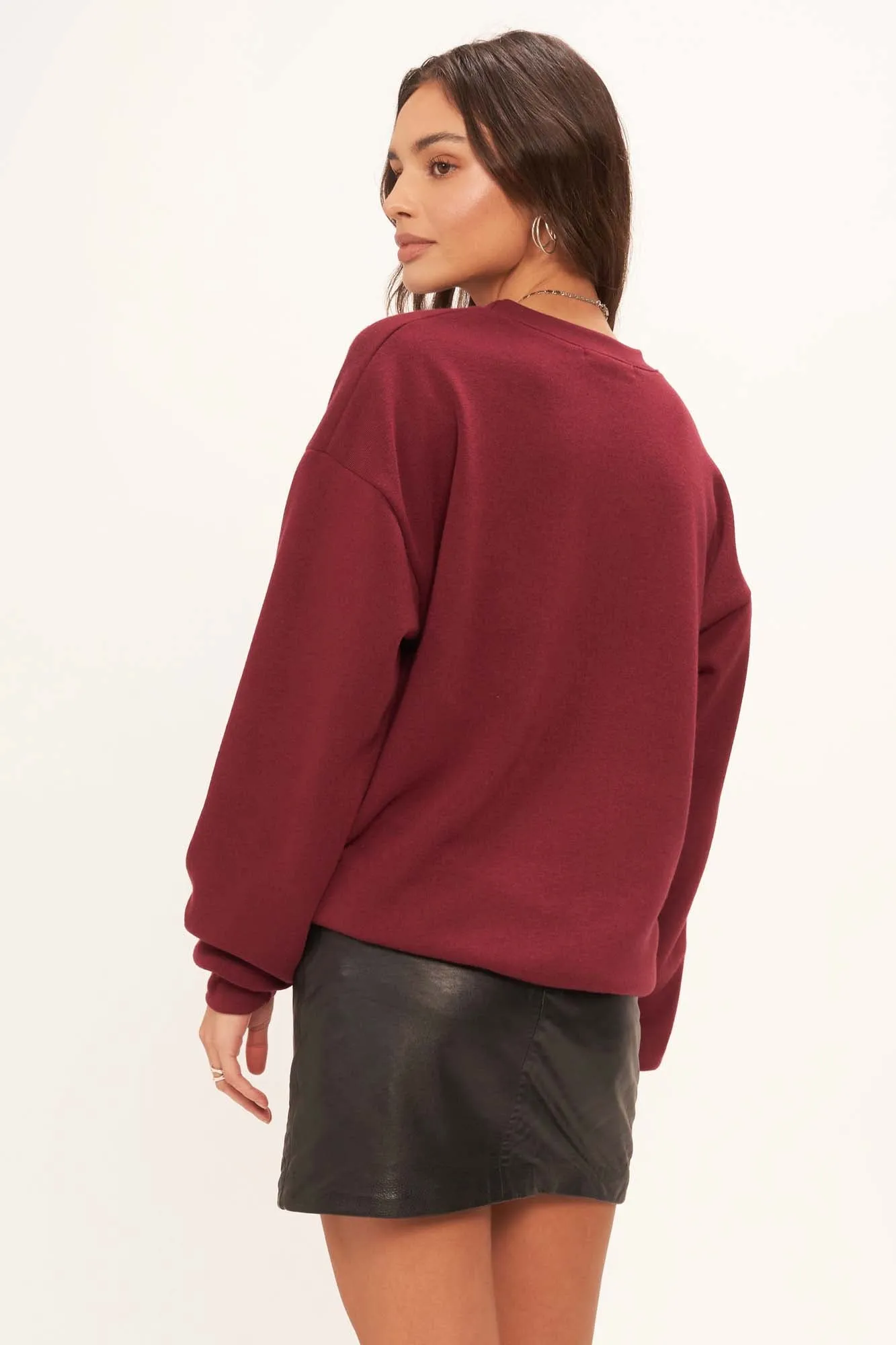 Varsity Sweatshirt - Merlot