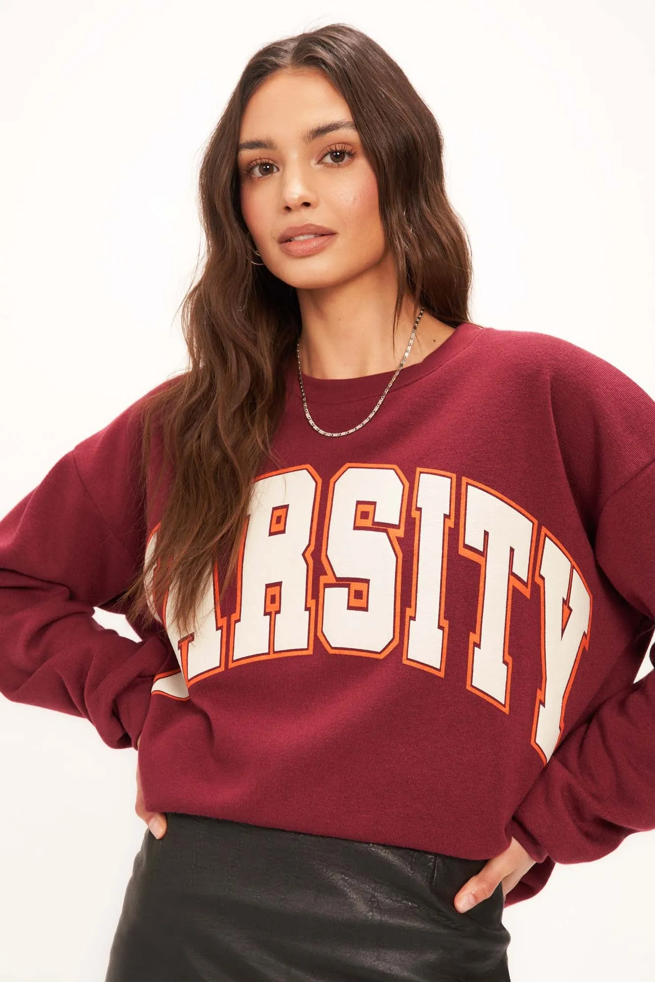 Varsity Sweatshirt - Merlot