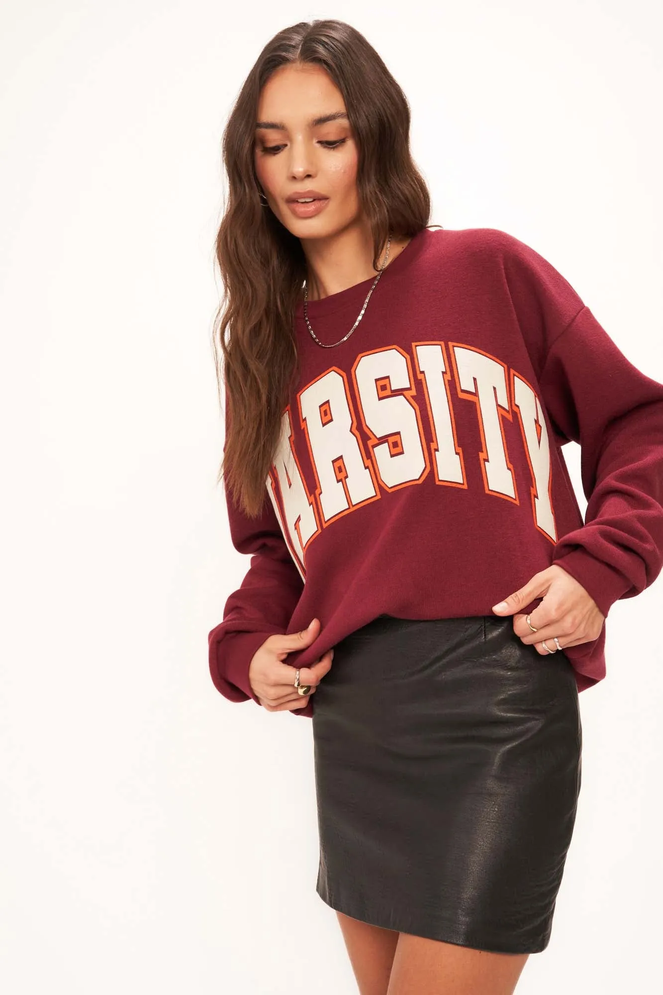 Varsity Sweatshirt - Merlot