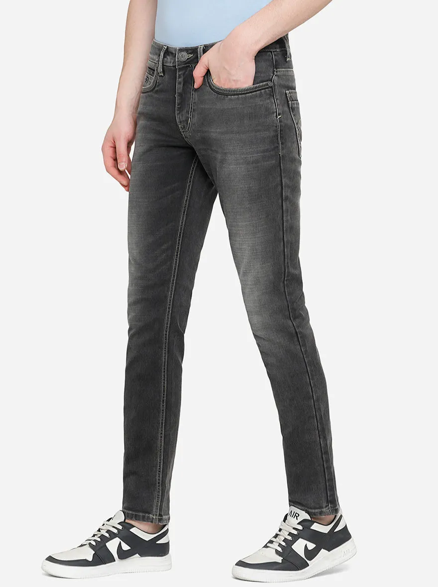 Wild Grey Washed Slim Fit Jeans | JadeBlue