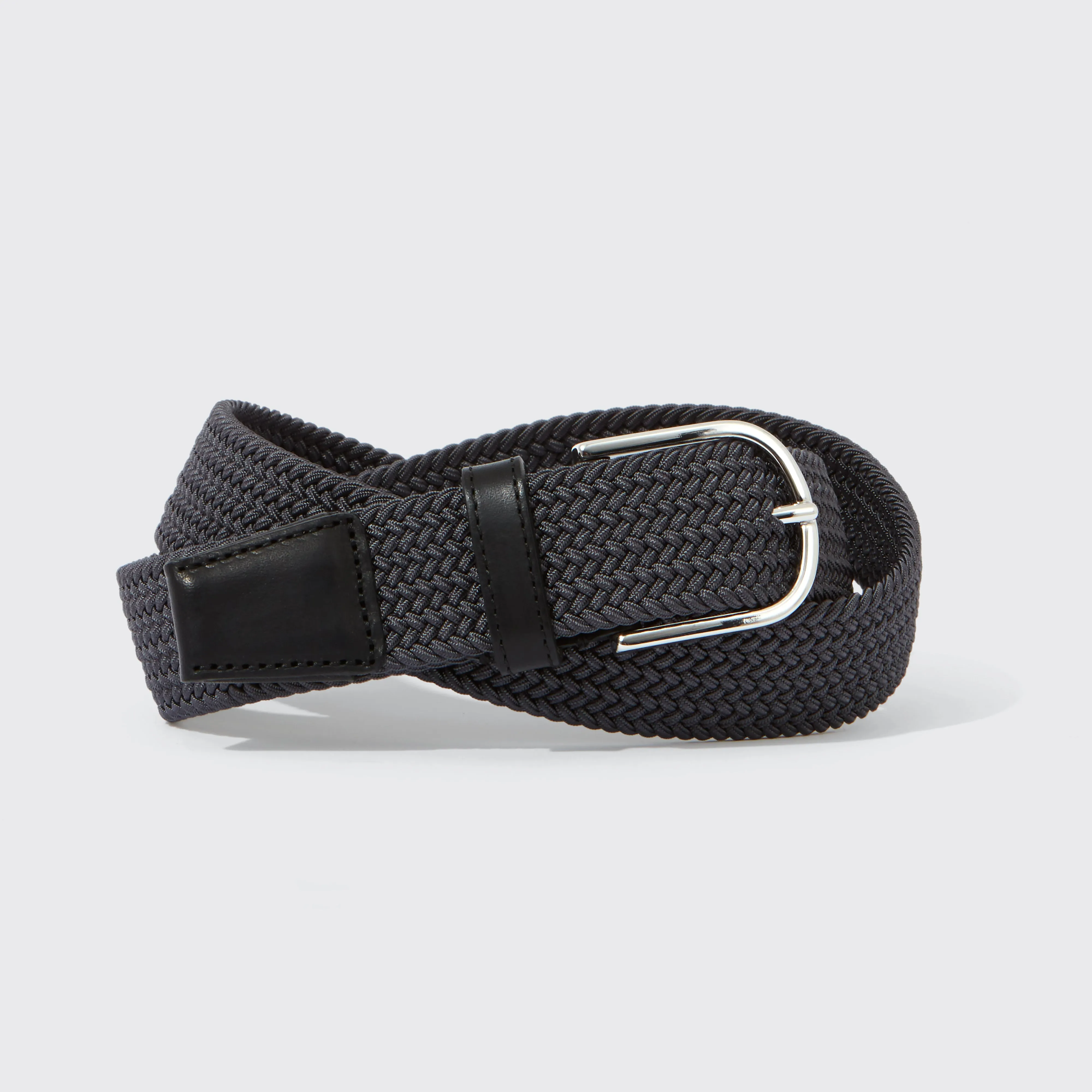 Woven Belt Rayon Charcoal 35mm